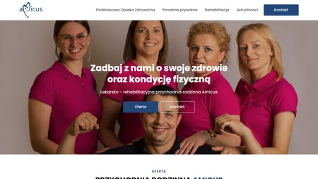 Lekarsko-Rehabilitacyjna Przychodnia Rodzinna Amicus. Maria Kaczmarzyk I Wspólnicy. sp.j. Lekarsko-Rehabilitacyjna Przychodnia Rodzinna Amicus. Maria Kaczmarzyk I Wspólnicy. sp.j.